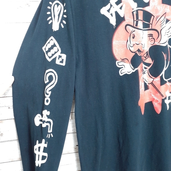 Monopoly Mens Shirt M Get Out Free 705 - Picture 2 of 5